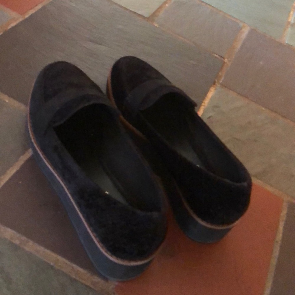 Black Velvet Loafers